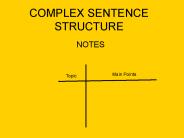 PPT – Complex Sentences PowerPoint presentation | free to view - id ...