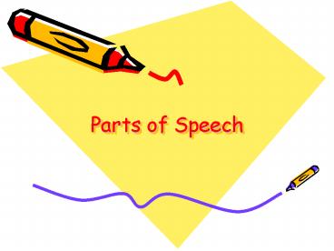 Parts of Speech