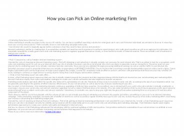 internet marketing company