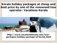 Affordable Kerala Holiday Packages