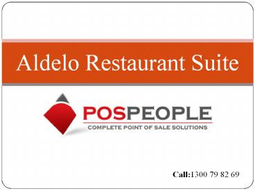 Aldelo Restaurant Suite With POS People Solution