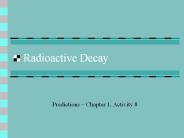 Radioactive Decay PowerPoint PPT Presentation