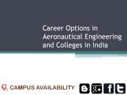 Career Options in Aeronautical Engineering and Colleges in India