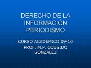 DERECHO DE LA INFORMACI