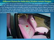 Different Choices for Hello Kitty Window curtain Designs