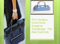 PLIA Designs Must-Have Designer Handbags:  The Reid Satchels