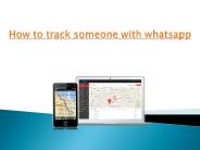 How to track someone with whatsapp
