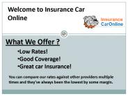 Welcome to Insurance Car  Online