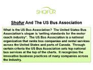 Shofur And The US Bus Association
