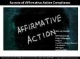 Secrets of Affirmative Action Compliance PowerPoint PPT Presentation