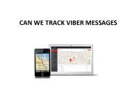 CAN WE TRACK VIBER MESSAGES