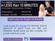 Cash Loans For People On Benefits