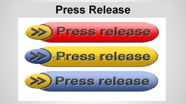 Press Release Dateline