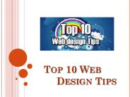 Top 10 DIY Web Design Tips