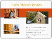 Home additions services by HSC