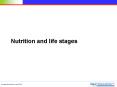Nutrition and life stages PowerPoint PPT Presentation