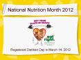 National Nutrition Month 2012 PowerPoint PPT Presentation