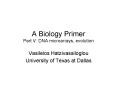A Biology Primer Part V: DNA microarrays, evolution PowerPoint PPT Presentation