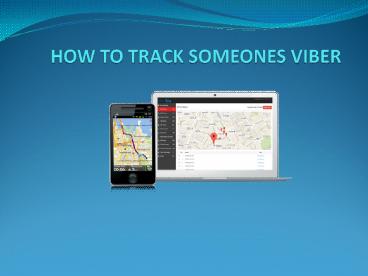 HOW TO TRACK SOMEONES VIBER