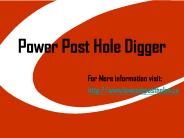 Power post hole digger in Toronto