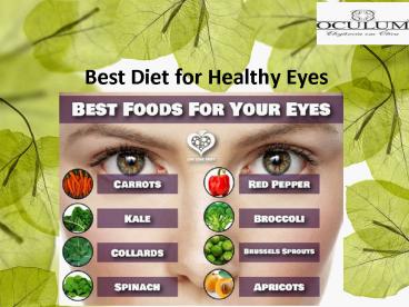 Best Diet for Healthy Eyes