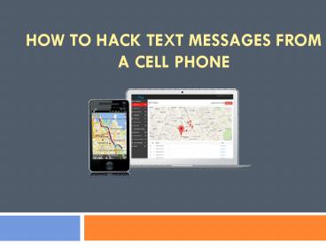 HOW TO HACK TEXT MESSAGES FROM A CELL PHONE