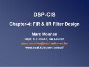 DSP-CIS Chapter-4: FIR