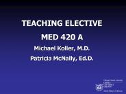 TEACHING ELECTIVE