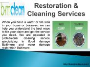 Flood Cleanup Baltimore
