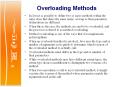 Overloading Methods PowerPoint PPT Presentation