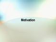 Motivation PowerPoint PPT Presentation