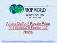 Ajnara Daffodil Resale Price Flats Noida Sector 137, Ready to Move Flats