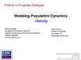 Modeling Population Dynamics PowerPoint PPT Presentation