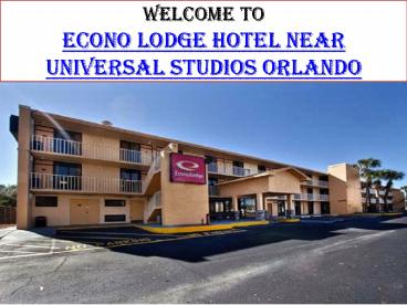 Econo Lodge Hotel Near Universal Studios Orlando