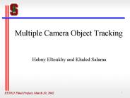 Multiple Camera Object Tracking