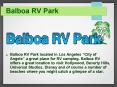Los Angeles RV Camping PowerPoint PPT Presentation