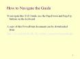 How to Navigate the Guide PowerPoint PPT Presentation