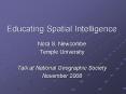 Educating Spatial Intelligence PowerPoint PPT Presentation
