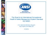 The Road to an International Occupational Health