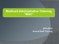 Medicaid Administrative Claiming  PowerPoint PPT Presentation