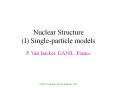 Nuclear Structure (I) Single-particle models PowerPoint PPT Presentation