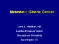Metastatic Gastric Cancer PowerPoint PPT Presentation