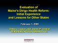 Evaluation of Maine PowerPoint PPT Presentation