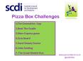 Pizza Box Challenges PowerPoint PPT Presentation
