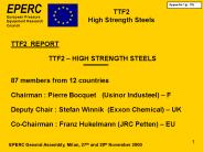 TTF2 High Strength Steels