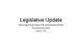 Legislative Update PowerPoint PPT Presentation