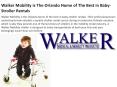 Walker Mobility is The Orlando Home of The Best in Baby-Stroller Rentals PowerPoint PPT Presentation