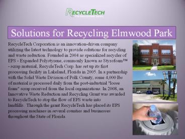 Solutions for Recycling Elmwood Park 