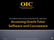 Accessing Oracle Tutor Software and Courseware