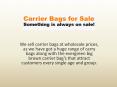 Purchase Big brown carrier bags